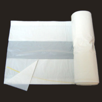 HDPE White C Fold Plastic Roll Bag