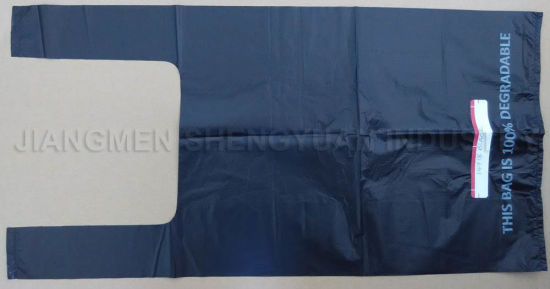 HDPE Disposable Oxo-Biodegradable Vest Handle Bag (ST18)