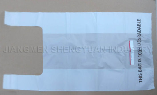 HDPE Disposable Oxo-Biodegradable Vest Handle Bag (ST18)