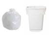 HDPE White C Fold Plastic Rubbish Bag