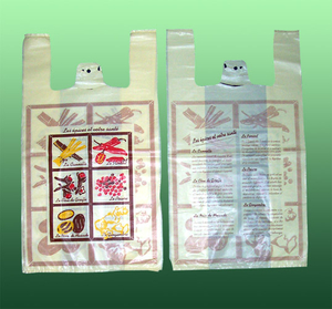 HDPE Customized Printing Vest Carrier Bag