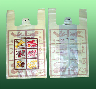 HDPE Customized Printing Vest Carrier Bag