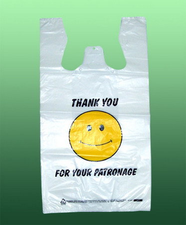 HDPE Customized Printing Plastic Vest Handle Bag