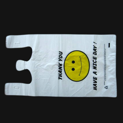 HDPE Printed Plastic Vest Handle Bag