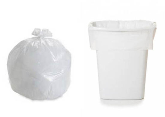 HDPE White C Fold Plastic Garbage Bag