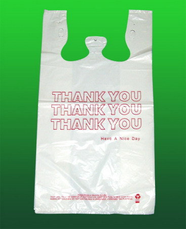 HDPE Printed Plastic T-Shirt Bag Bag